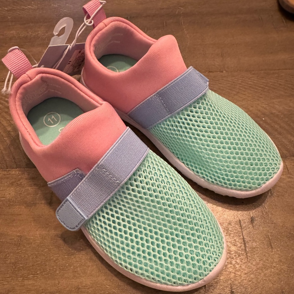 Pink and Mint Green Mesh water shoes